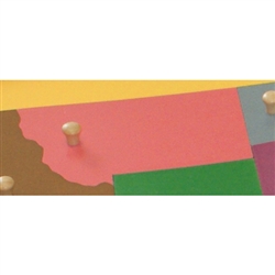 IFIT Montessori: Montana - Puzzle Piece of USA (Wood Knob)