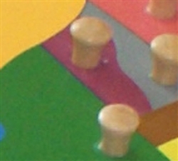 IFIT Montessori: Vermont - Puzzle Piece of USA (Wood Knob)
