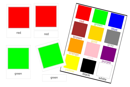 Colors 3-Part Cards (PDF)