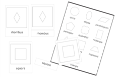 10 Geometric Inset Cards (PDF)