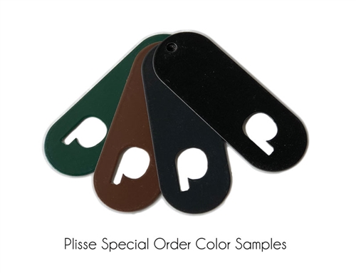 Plisse retractable screen standard colors.