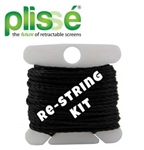 Plisse Single Retractable Screen Restring KitSingle Retractable Screen Replacement Fabric Assy