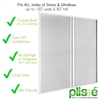 Double Plissé Retractable Door Screen