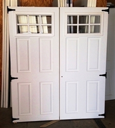 2-30 1/2" x 72" 6 Lite Fiberglass Doors