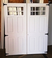2-35 3/4 " x 78" 6 Lite Fiberglass Doors
