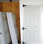 1-27" x 72" 6 panel fiberglass door   SHIPPING IS FREE