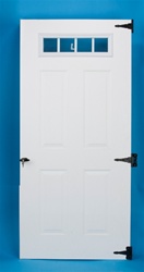 1- 30 1/2" x 72" 4-Lite Fiberglass Door  FREE SHIPPING