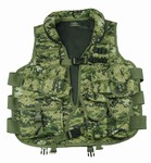 TG102W Woodland Digital Camo Soft Collar Tactical Vest - 3L-INTL
