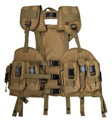TG103T Tan Tactical Vest with Removable Hydration Pouch - 3L-INTL
