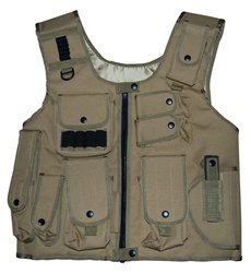 TG106T Tan Adjustable Quilted Tactical Vest - 3L-INTL
