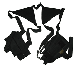 TG208BA-3 Black Horizontal Shoulder Holster and Pouch (3 pcs) - 3L-INTL