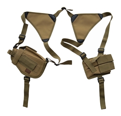 TG208TA-3 Tan Horizontal Shoulder Holster and Pouch (3 pcs) - 3L-INTL