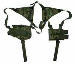 TG208WA Woodland Digital Shoulder Holster with 1 Holster and 1 Clip Pouch- 3L-INTL