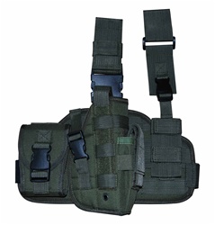 TG221GR OD Green Tactical Thigh Holster Right Handed - 3L-INTL