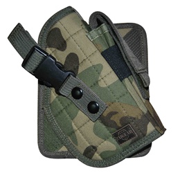 TG244CR Woodland Camouflage MOLLE Cross Draw Holster Right Handed - 3L-INTL