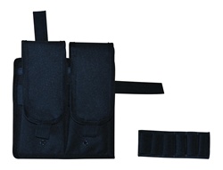 TG247B-4 Black Velcro Attachable Double Magazine Pouch (4 pcs) - 3L-INTL