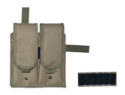 TG247T Tan Velcro Attachable Double Magazine Pouch - 3L-INTL