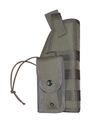 TG259G-2 OD Green MOLLE Tactical Holster with Pouch (2 pcs) - 3L-INTL