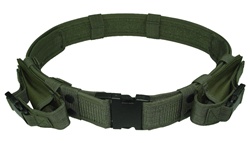 TG402G-2 OD Green Tactical Utility Belt with Mag Pouches up to Size 46 (2 pcs) - 3L-INTL