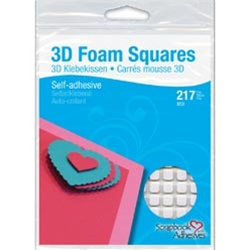 3L Scrapbook Adhesives 3D  Self-Adhesive Foam Squares Variety Pack 217/Pkg