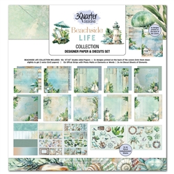 3Quarter Designs - Beachside Life 12X12 Design Paper & Die-Cuts Set