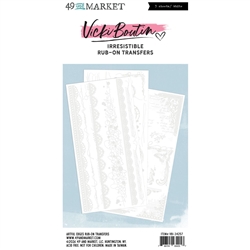 49 and Market -  Vicki Boutin Irresistible Rub-On Transfer Set 6X12 Edges