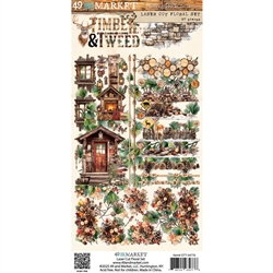49 and Market -  Timber and Tweed FLORAL Laser Cut Elements