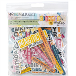 49 and Market - Glimmer and Glee Chipboard Assortment