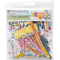 49 and Market - Glimmer and Glee Chipboard Assortment