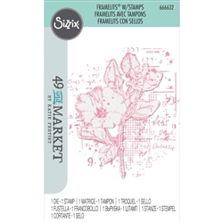 49 and Market -  Sizzix Framelits Die & Stamp Set
