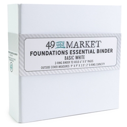 49 and Market - Foundations Binder White