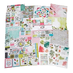 49 and Market -  Kaleidoscope Collection Bundle With Custom Chipboard