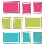 49 and Market - **PRE-ORDER** Kaleidoscope Stacked Frames Chipboard Set
