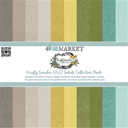 49 and Market -  Krafty Garden 12X12 Collection Pack Solids