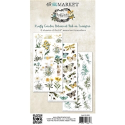 49 and Market -  Krafty Garden Rub-On Transfer Set 3/Sheets Botanical