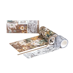49 and Market -  Krafty Garden Fabric Tape 3/Rolls
