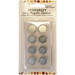 49 and Market - Foundations Magnetic Closures Large 8/Pkg