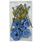 49 and Market - Nature's Bounty Paper Flowers Cornflower