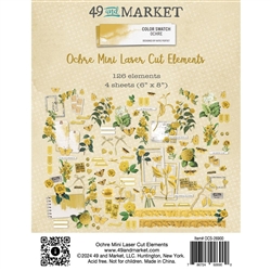 49 and Market - Color Swatch: Ochre MINI Laser Cut Outs Elements