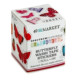 49 and Market - Spectrum Gardenia Washi Sticker Roll Butterfly