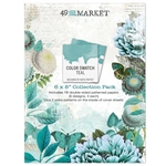 49 and Market - Color Swatch: Teal  6X8 Paper Pack