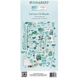 49 and Market - Color Swatch: Teal Laser Cut Outs Elements 109/Pkg