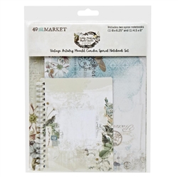 49 and Market - Vintage Artistry Moonlit Garden Spiral Notebook 2/Pkg