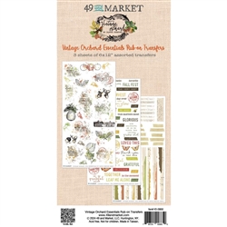 49 and Market - Vintage Orchard Rub-On Transfer Set Essentials