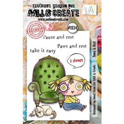 AALL & Create - A7 Clear Stamp Set #1134 Paws and Rest