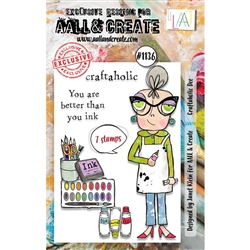 AALL & Create - A7 Clear Stamp Set #1136 Craftaholic Dee