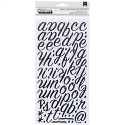 American Crafts - Foil Alphabet Sticker Rain Boots Black