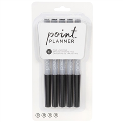 American Crafts - Point Planner Fine Line Pens 5/Pkg