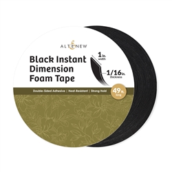 Altenew - Instant Dimensional Black Foam Tape 1 Inch Width 49 ft