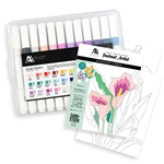 Altenew - Acrylic Marker Set & Color By Number Sheets Bundle
